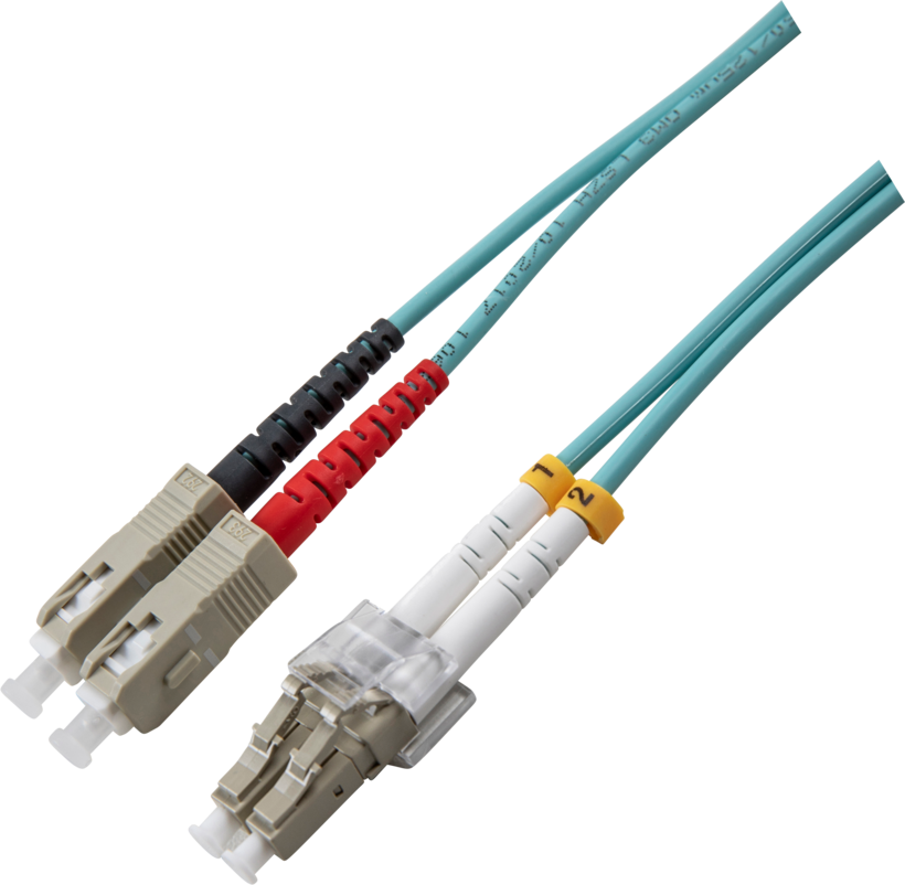 Opt. patch kabel duplex LC-SC 5m 50/125µ