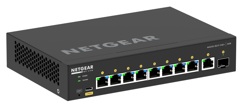 NETGEAR M4250-9G1F-PoE+ AV Line Switch
