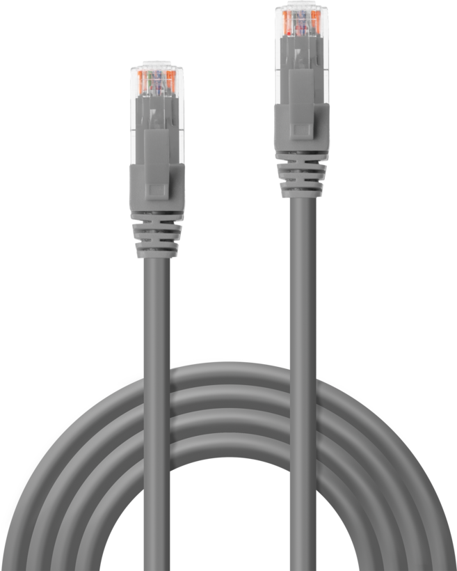 Patch Cable RJ45 U/UTP Cat6 5m Grey