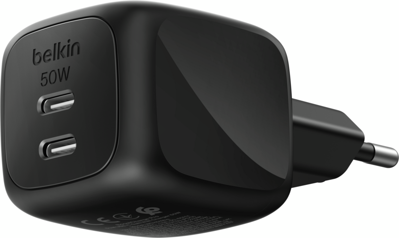 Belkin 50 W Dual USB-C GaN Ladeadapter