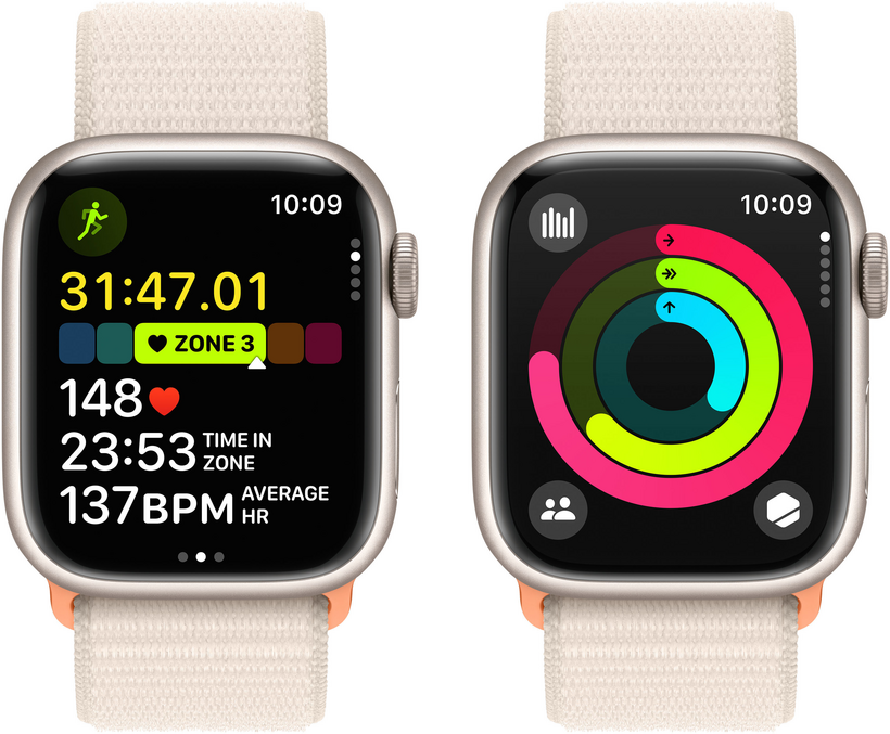 Apple Watch S9 GPS 45mm alu lumière stel