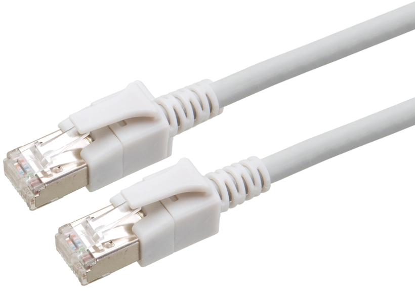 Patch Cable RJ45 S/FTP Cat6a LED 0.5m Gr