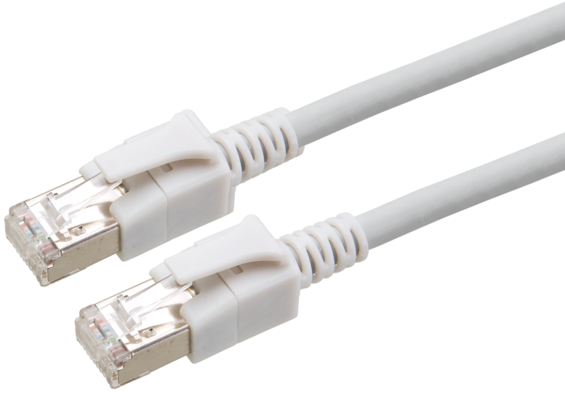 Patchkabel RJ45 S/FTP Cat6a 10 m gr. LED