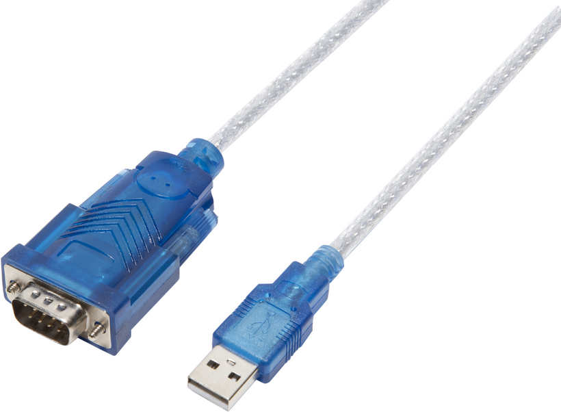 Adaptador DB9 m. (RS232) - USB-A m. 1,7m