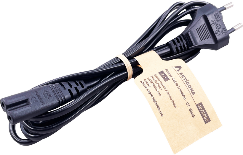 Power Cable Local/m - C7 2m Black