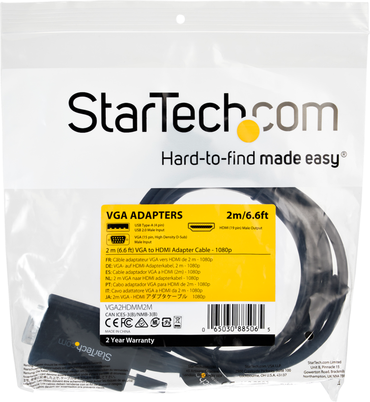 StarTech VGA - HDMI Cable 2m