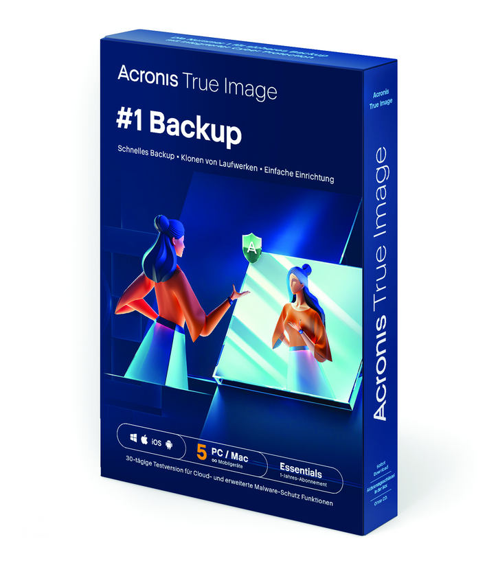 Acronis True Image Essentials Subscription 5 Computers - 3 year subscription ESD