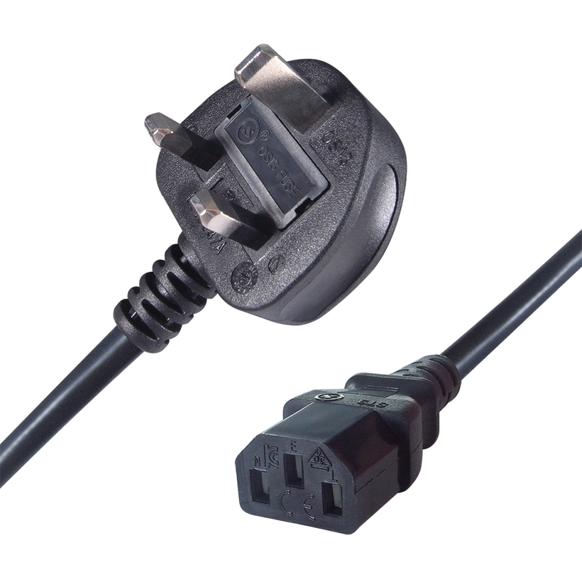 1M 3 Pin UK Plug > C13