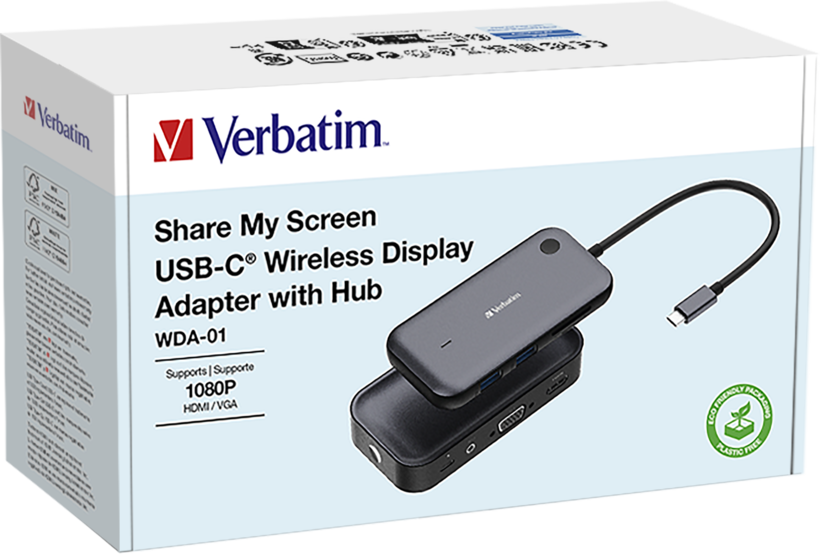 Verbatim Wireless HDMI/VGA Extender 10 m