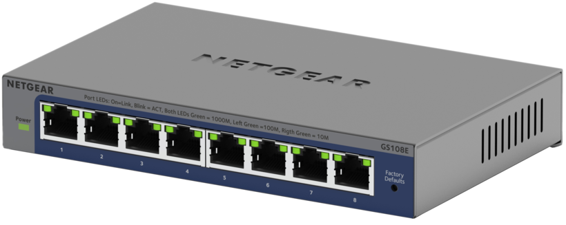 Switch Netgear GS108Ev4 Managed Plus
