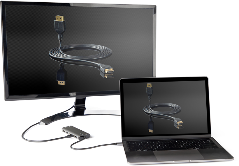 Adapter USB Typ C S - HDMI/mDP/USB Bu