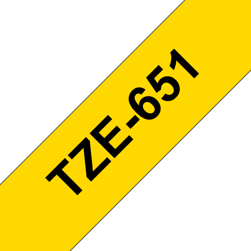 Brother TZe-651 24mmx8m Label Tape Yel.