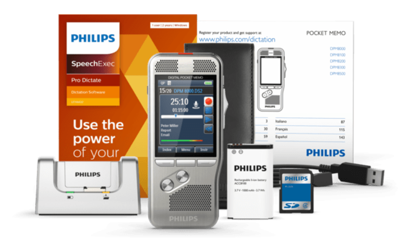 Philips DPM 8200 SE Pro Diktiergerät 2J