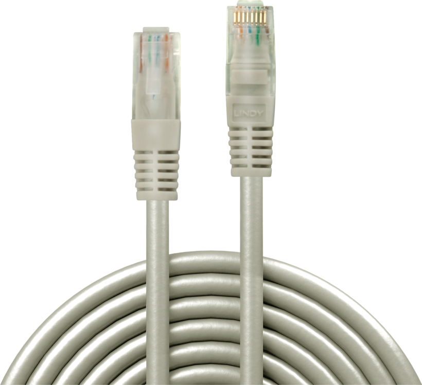 Patch Cable RJ45 U/UTP Cat6 10m Grey