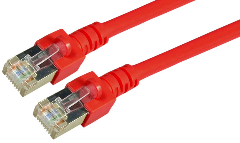 Patch Cable RJ45 SF/UTP Cat5e 10m Red