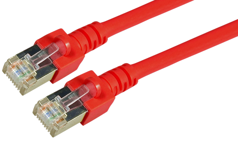 Patch Cable RJ45 SF/UTP Cat5e 1m Red