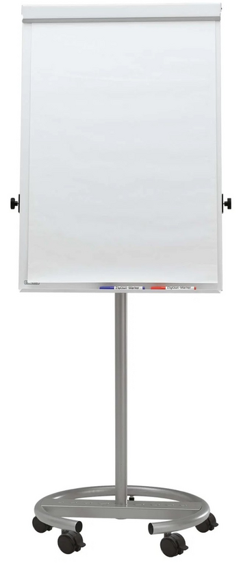Chevalet port. MAULoffice pied rond argt