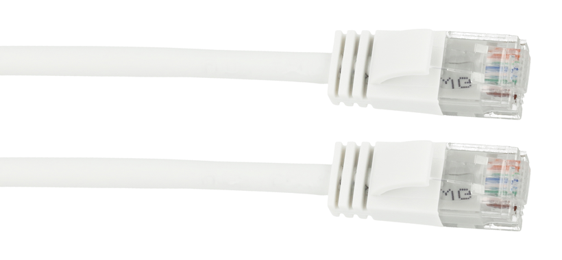 Câble patch RJ45 U/UTP Cat6a 10 m blanc