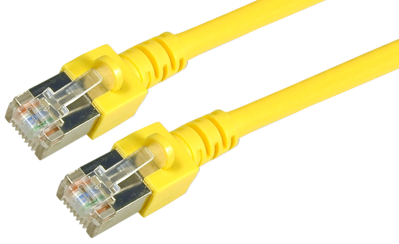 Kabel siec.RJ45 SF/UTP Cat5e 1 m, żółty