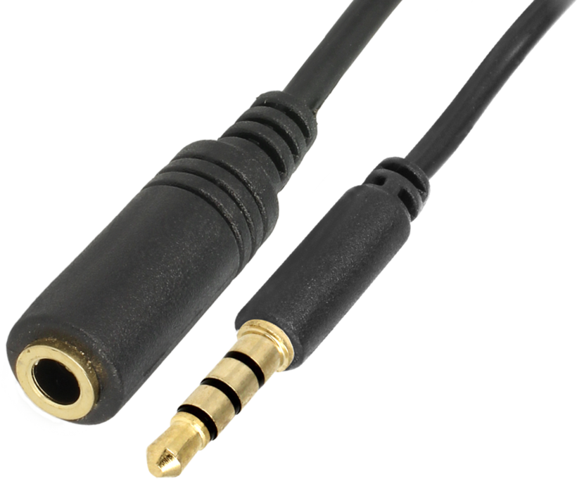 Audio Cable 3.5mm Jack/m-Jack/f 2m TRRS