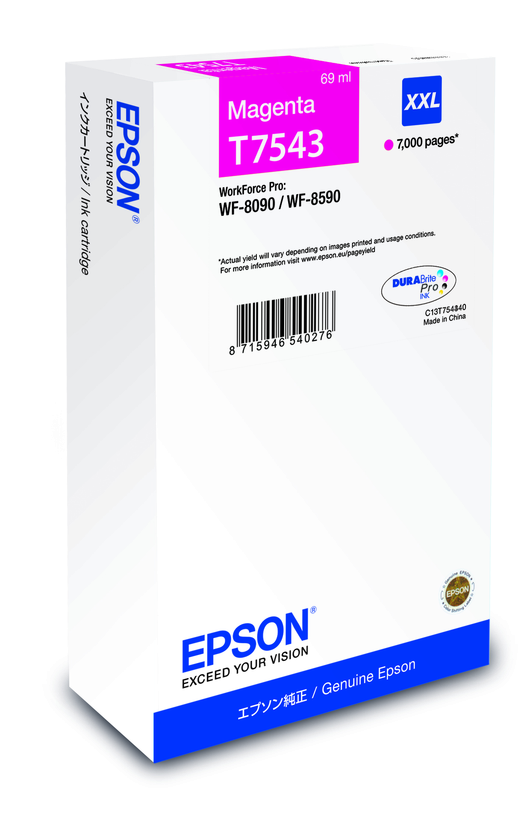 Tinta Epson T7543 XXL, magenta