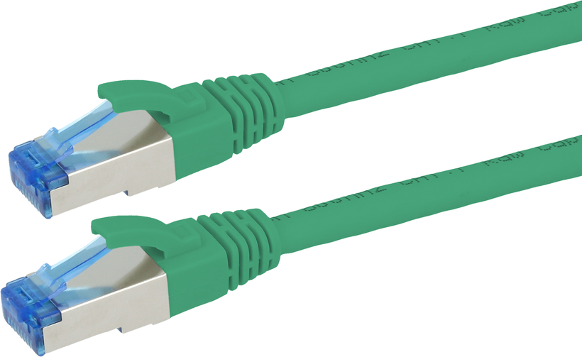 Patch Cable RJ45 S/FTP Cat6a 15m Green