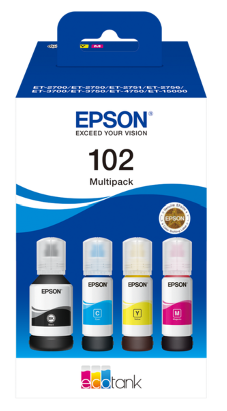 Encre Epson 102, multipack