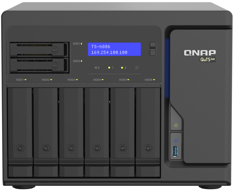 QNAP TS-h886-D1622 16GB 8-Bay NAS