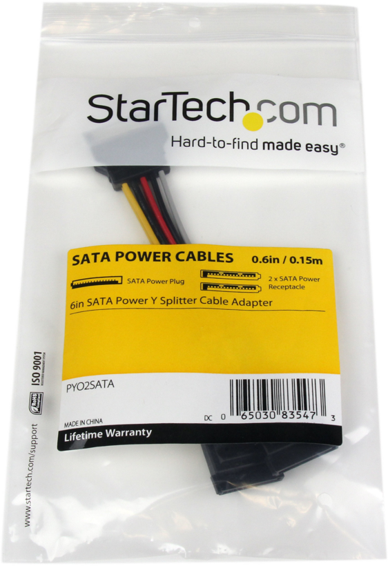 Power Adapter SATA/m - 2x SATA/f 0.15m