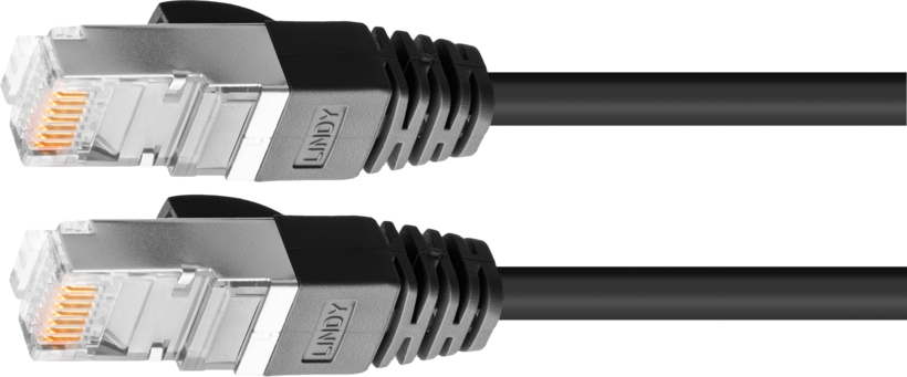 Patch Cable RJ45 S/FTP Cat6 0.3m Black