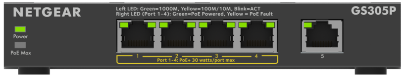 NETGEAR GS305Pv3 Unmanaged Switch