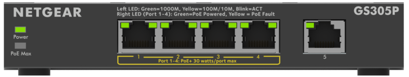 NETGEAR GS305Pv3 Unmanaged Switch