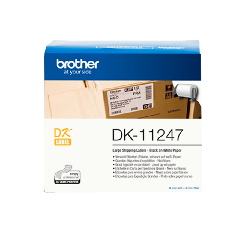 Brother 103x164mm Shipping Labels White