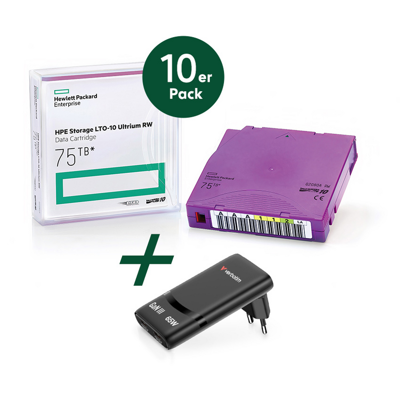 HPE LTO-10 Tape + Label PROMO 10 St