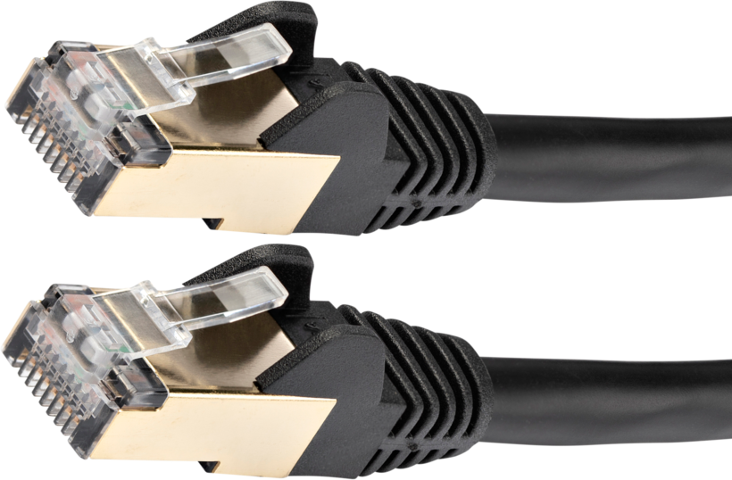 Câble patch RJ45 F/FTP Cat6a 5 m noir