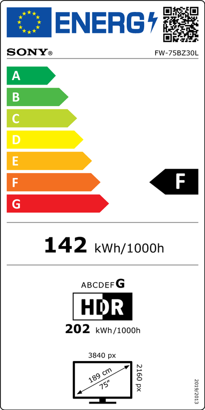 Displej Sony Bravia FW-75BZ30L