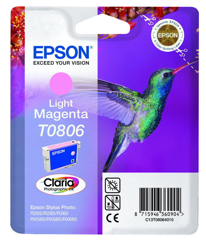 Epson T0806 tinta világos magenta