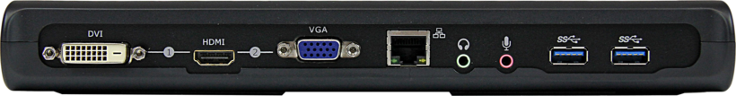 Adapter USB-B - HDMI/DVI/VGA/RJ45/USB/A