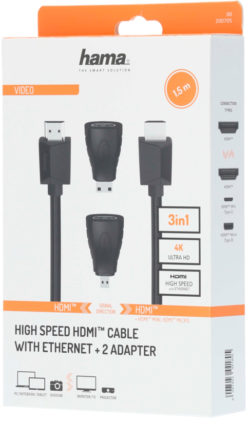 Hama Kabel HDMI 1,5 m