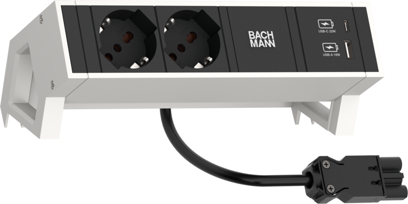 Power Strip 2-way + USB