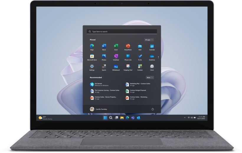 MS Surface Laptop 5 i5 8/256GB W10 plat.