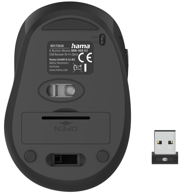 Hama MW-400 V2 Mouse Black