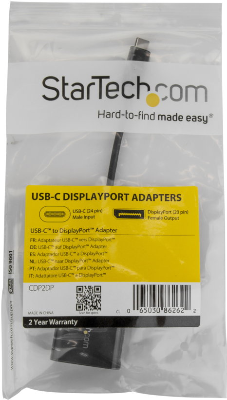 Adaptador USB tipo C m - DisplayPort h