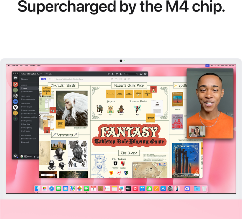 iMac M4 Apple 8-Core 16/256 GB rosa