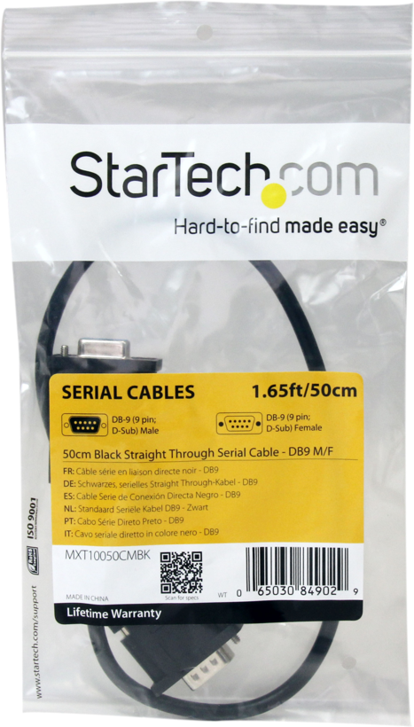 StarTech RS-232 Cable DB9/m-DB9/f 0.5m