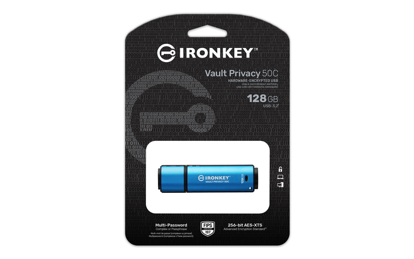 Kingston IronKey VP50C USB-C Stick 128GB