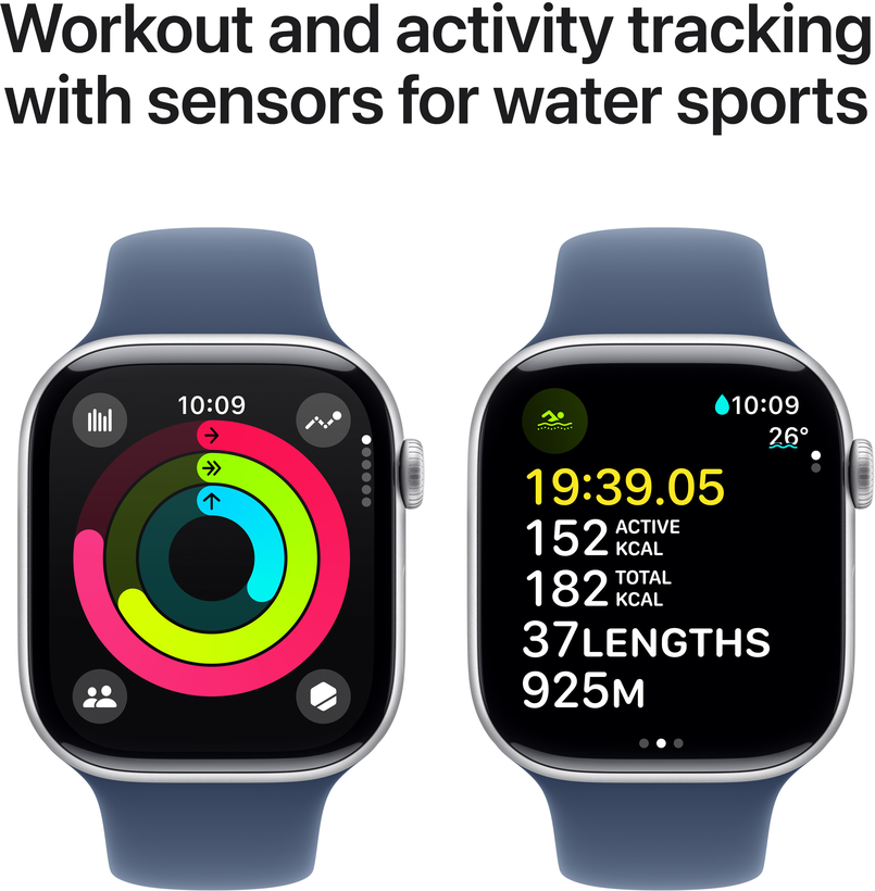 Apple Watch S10 LTE 46mm allum. argento