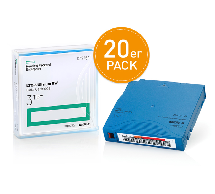 HPE LTO-5 Ultrium Tape + Label 20x