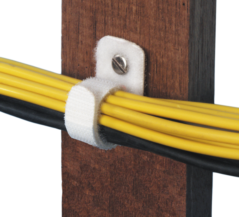 Hook-and-Loop Cable Ties 250x12mm Wh 10x
