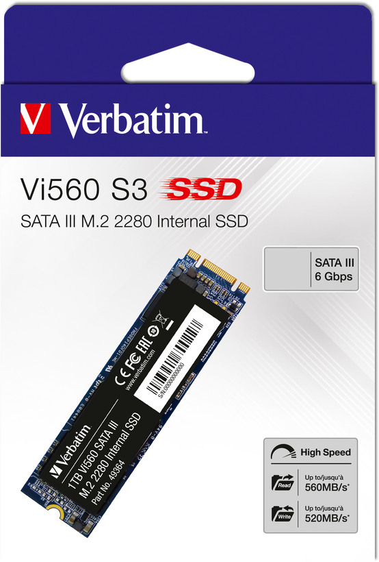 Verbatim Vi560 S3 M.2 512 GB SSD